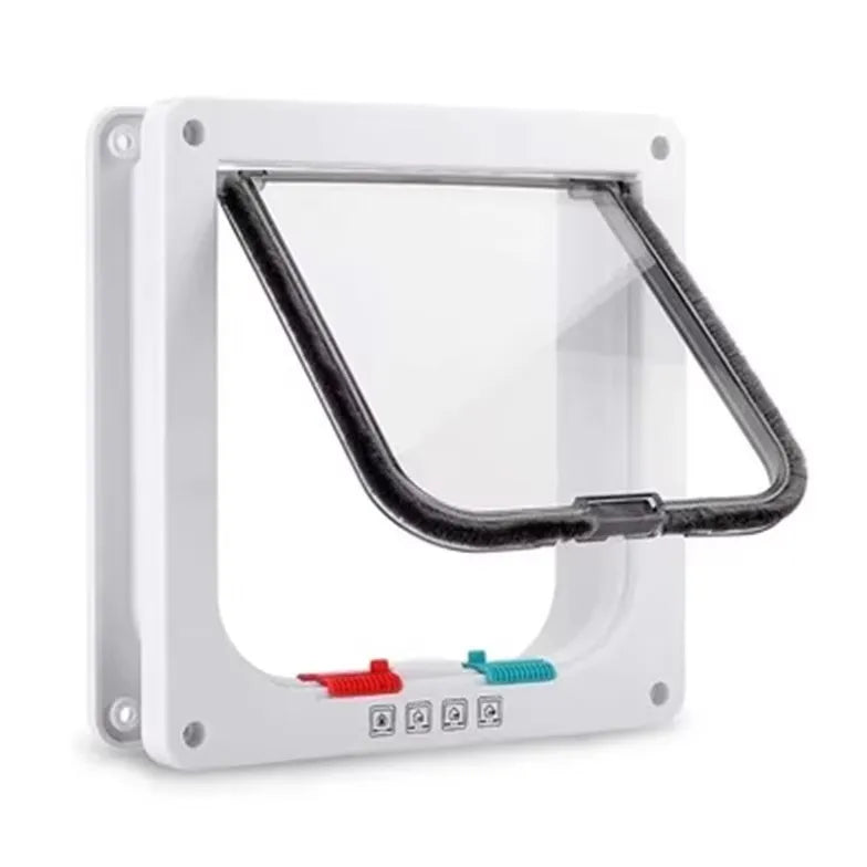 Kit de porta com aba de segurança para cães, gatos e gatinhos, plástico ABS, pequeno, porta para animais de estimação, gatos, cães, portas com aba, acessórios para cães e gatos