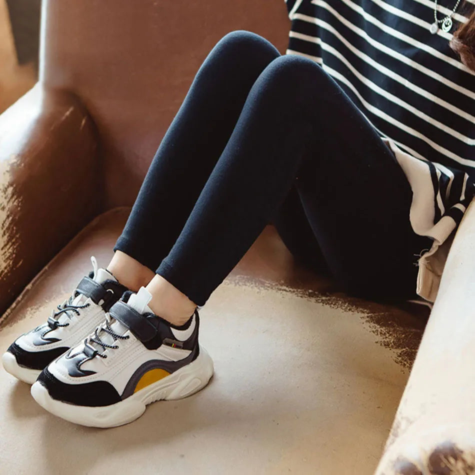 Kids Girl Leggings Soft Elastic Cotton Kids Leggings Solid Colour Girls Skinny Pants Comfortable wearable Kids Trousers Clothing