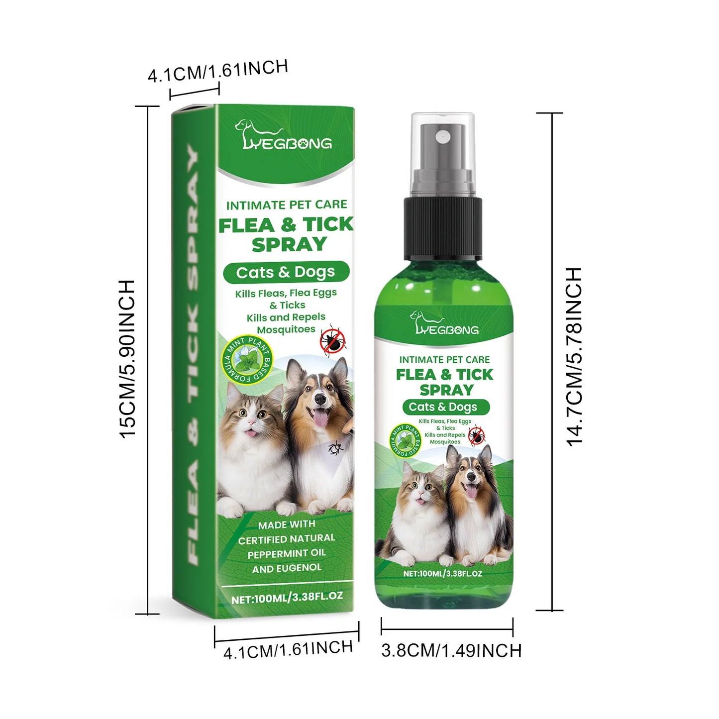 Spray removedor de ácaros para gatos e cães, mata pulgas, alivia coceira, remove carrapatos, tratamentos para alergia em gatos, spray anti-piolhos e insetos para cuidados com a pele de animais de estimação