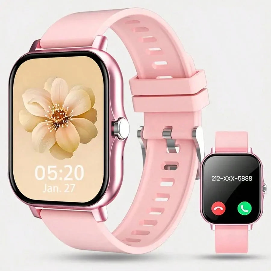 Relógio inteligente XiQeer para mulheres e homens, relógio de pulso com Bluetooth, reprodutor de chamadas, música, fitness, esportivo, pulseira, monitor de sono, relógios digitais