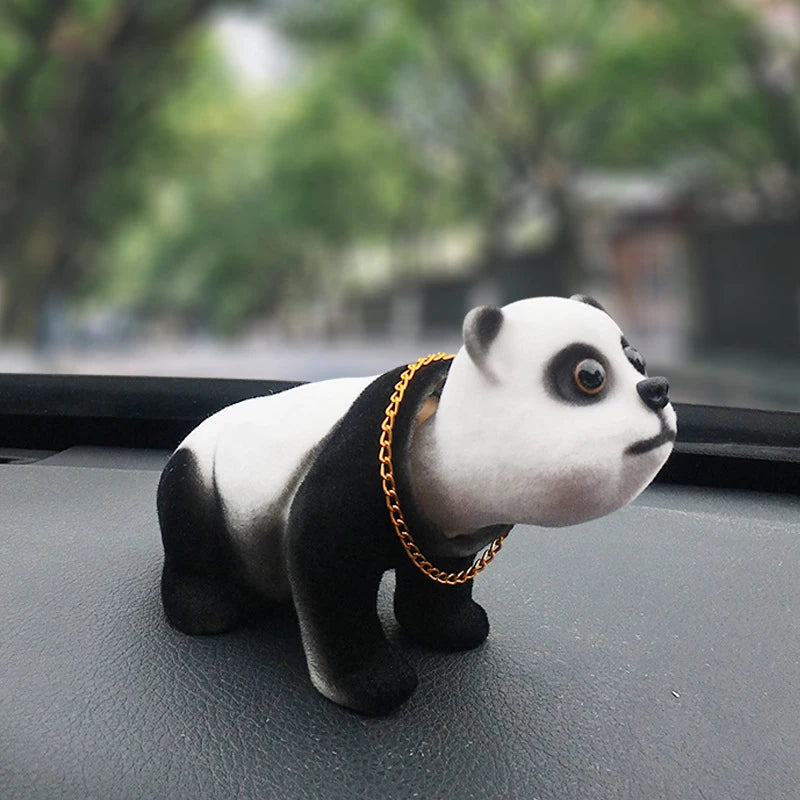 Doll Nodding Dog Shaking Head Resin Simulation Car Dog Toy Dashboard Decoration Car Ornament Cute Car Accessories Girls Women