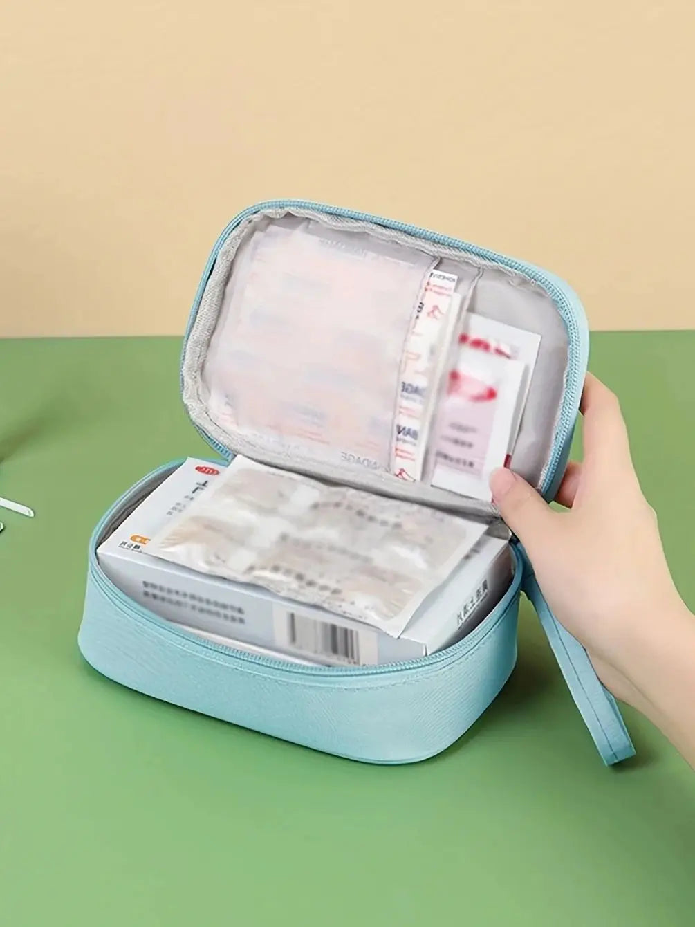 1 peça/3 peças/5 peças bolsa de remédios portátil kit de primeiros socorros kit de emergência médica organizador para viagem ao ar livre remédios domésticos pílulas