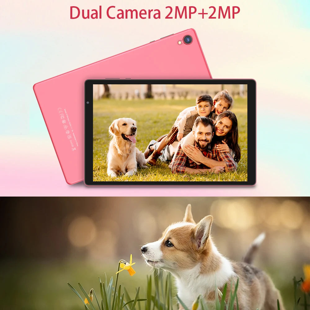 Tablet Android de 10 polegadas, processador quad-core, 4(2+2) GB de RAM, 32 GB de ROM, Bluetooth, WiFi, bateria de 6000 mAh