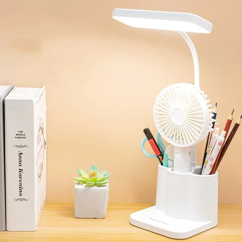 Lâmpada de mesa LED para leitura noturna, proteção para os olhos, para dormitório de estudo, luz noturna para estudantes universitários