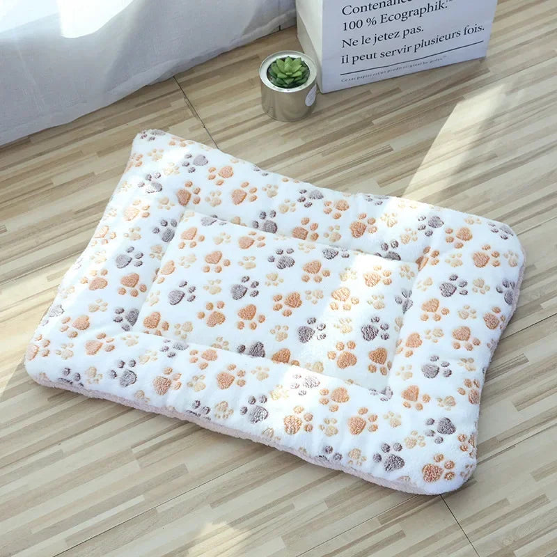 Tapete de pelúcia dupla face para animais de estimação, cama curta de pelúcia para gatos, cães pequenos, cobertor fofo para animais de estimação, almofada quente para gatinhos, sofá-cama para gatos