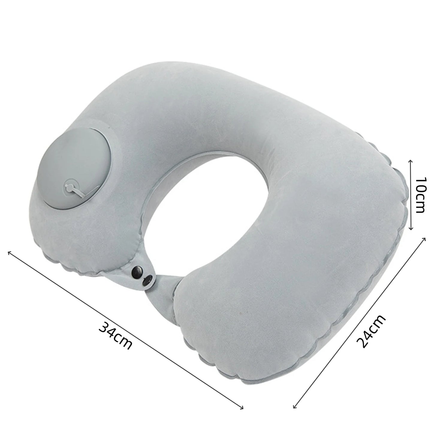 Travesseiro de pescoço em forma de U, travesseiro inflável para alívio da fadiga, travesseiro de viagem, encosto de cabeça para voo, almofada em forma de U para avião