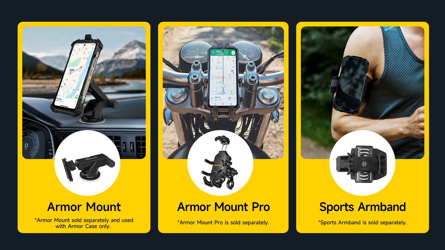 Ulefone Armor 27T Pro 5G, telefone robusto, 10600mAh, Android 14, smartphone com câmera noturna de 50MP+64MP, 6,78" 120Hz, 24GB+256GB NFC