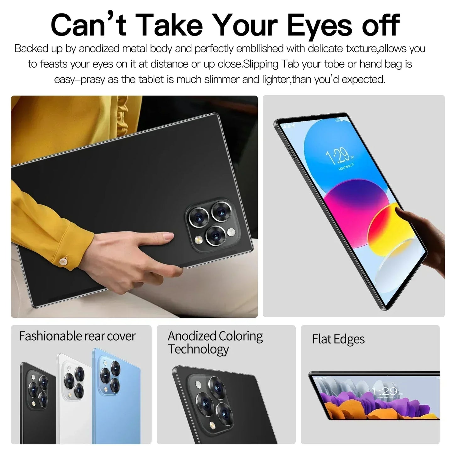 Tablet Pad 15 Pro Original 2025 Android 14 Snapdragon 888 11 polegadas HD 16 GB + 1 TB 20000 mAh 5G Dual SIM Bluetooth WiFi GPS