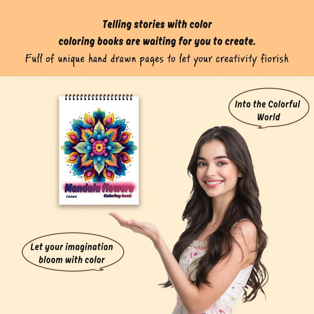 Livro de colorir em espiral - 30 folhas, livro de colorir para adultos, 11,2 x 8,3 polegadas, papel grosso de 100 g, livro de desenho, presente de boas-vindas para o feriado