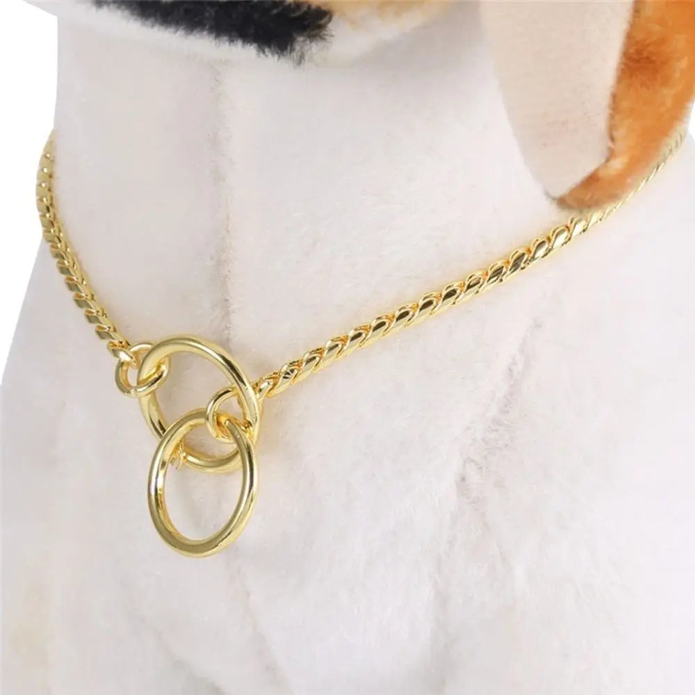 Choke Chain Dog Training Retriever Collars Heavy Duty Pet Collar Accessories Large Necklace