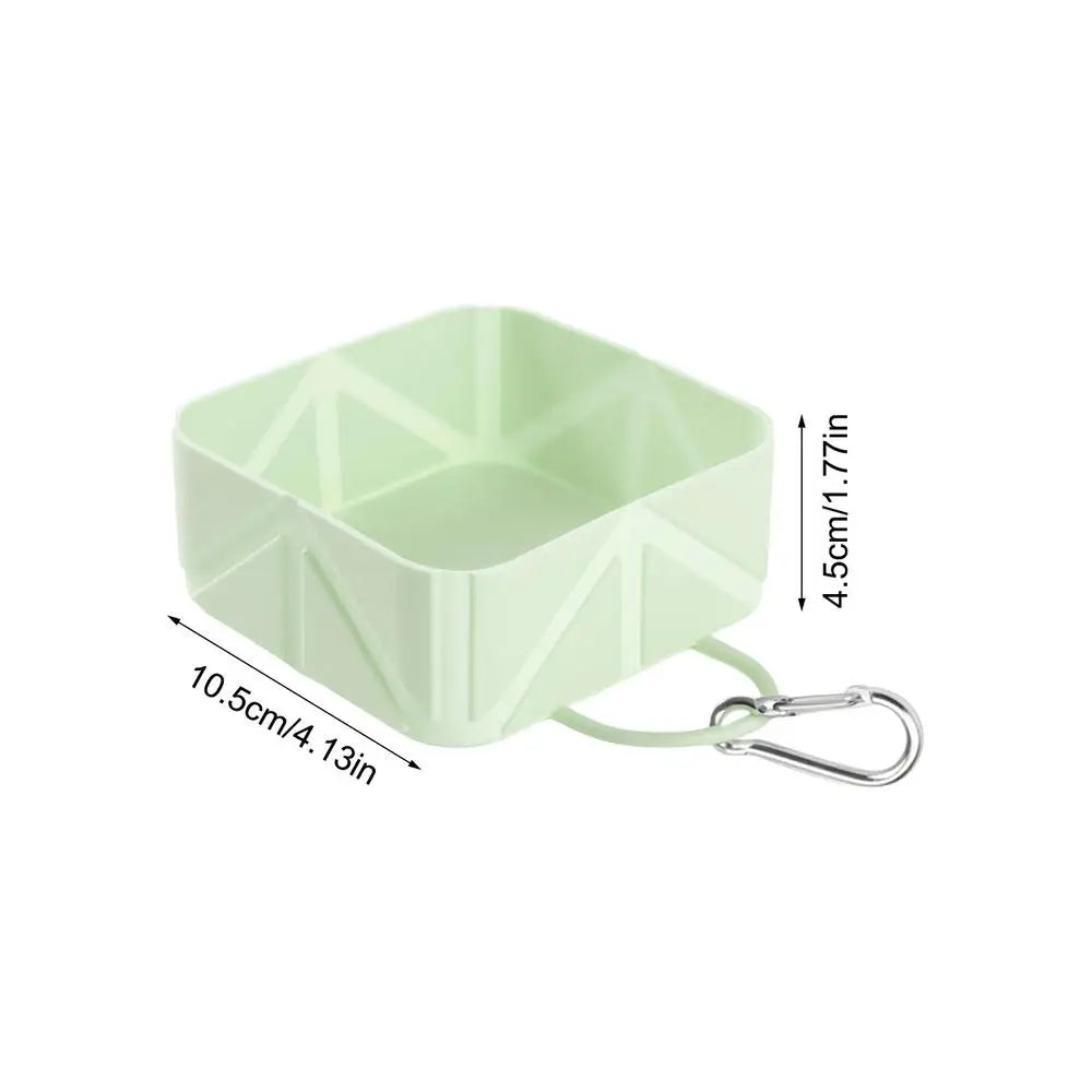Foldable Dog Bowl 500ml Pet Food Container Dog food and water Feeder manual Pets Food dispenser for Puppy Kitten Car
