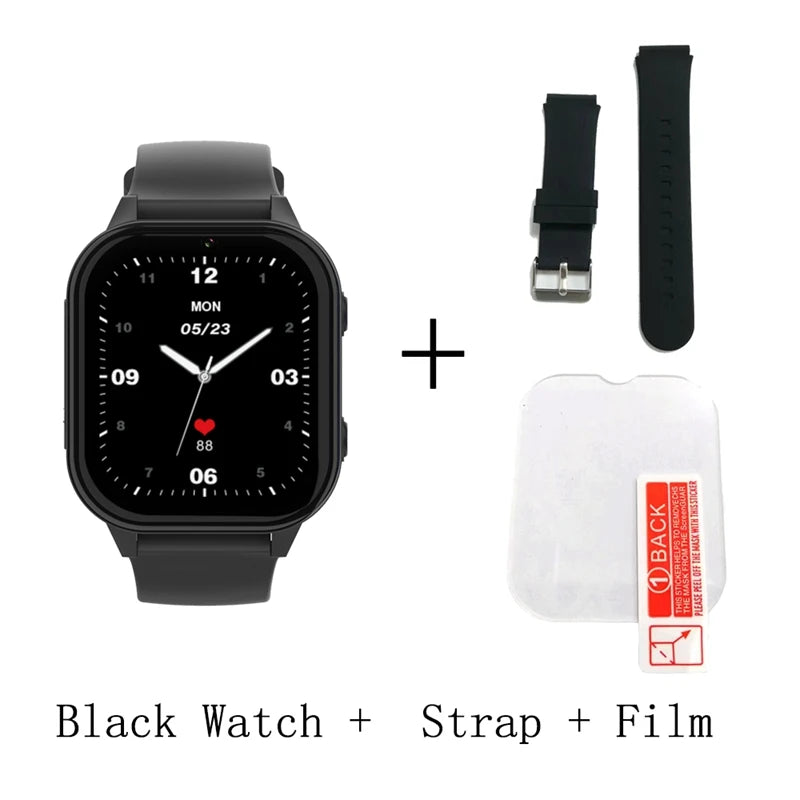 Relógio inteligente infantil Wonlex 4G SOS GPS WiFi Relógio de pulso Whatsapp KT19Pro Android 8.1 com câmera de chamada de vídeo Monitor Smartwatch infantil