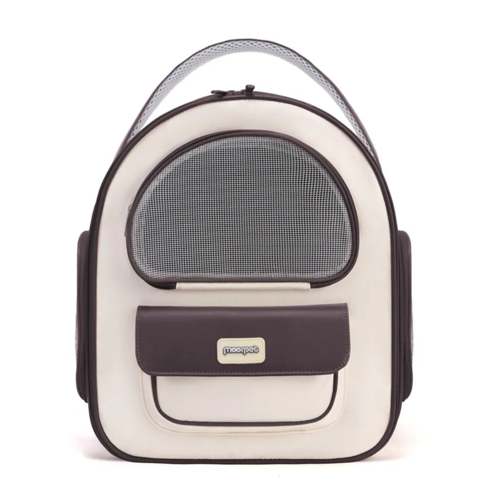 Wear-resistant Breathable Cat Bag Adjustable with Handle Portable Pet Bag Foldable Detachable Support Plate Pet Transport Bag