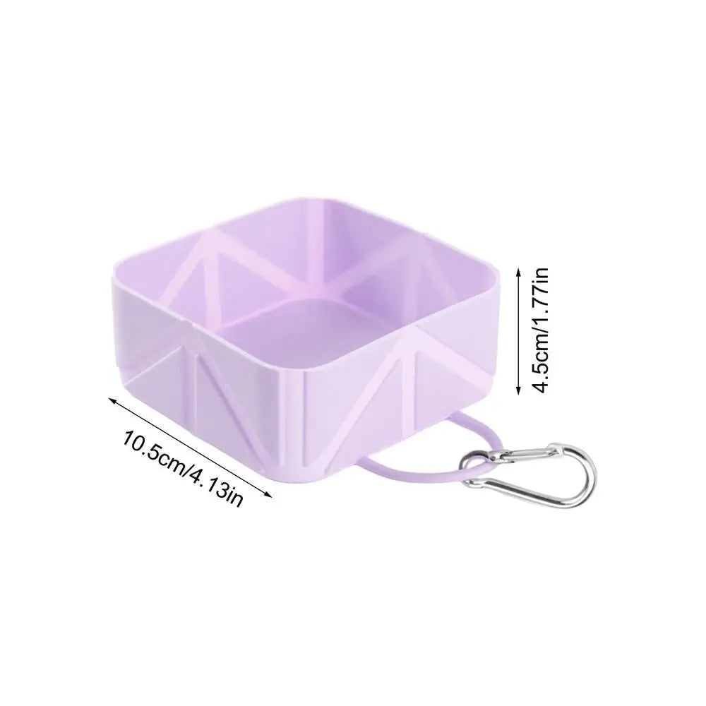 Foldable Dog Bowl 500ml Pet Food Container Dog food and water Feeder manual Pets Food dispenser for Puppy Kitten Car