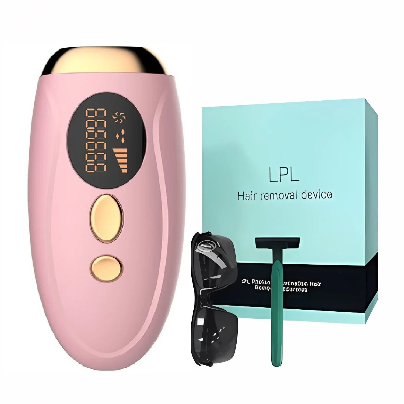 Sistema de depilação IPL para mulheres 990000 flashes Dispositivo depilador a laser permanente indolor para corpo, biquíni e removedor de pelos faciais em