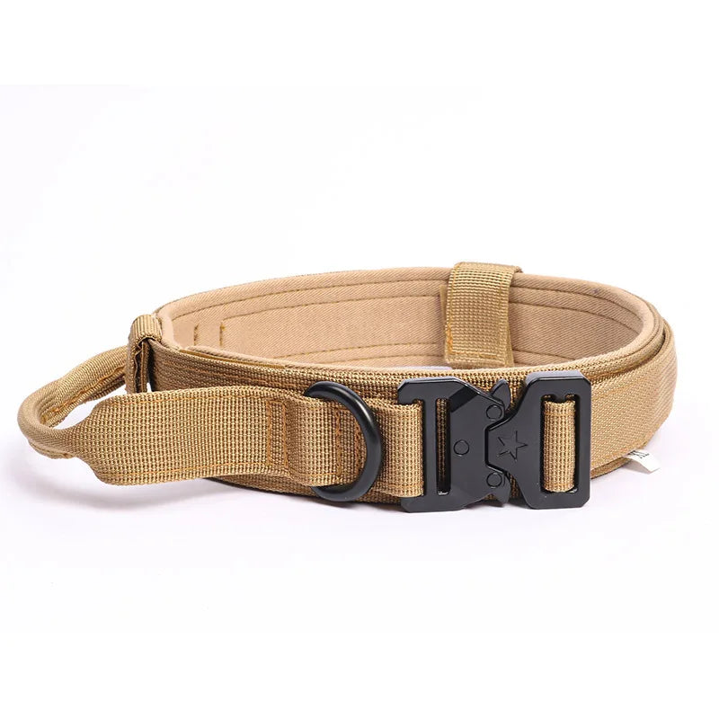 Pet Collar Tactical Collar Outdoor Training Adjustable Explosion-Proof Neck Collar Tactical Dog Collar Traction Rope