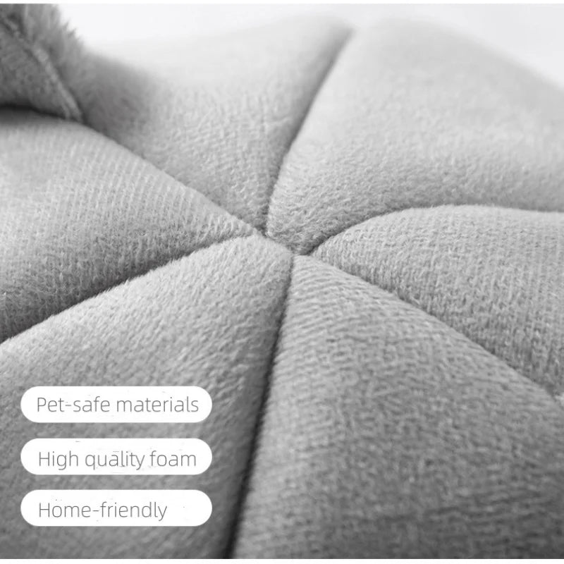 Cama para animais de estimação com orelhas de gato, cama para gatos pequenos, médios e grandes. Mantenha-se aquecido no inverno. Confortável e macio. Lavável à máquina.