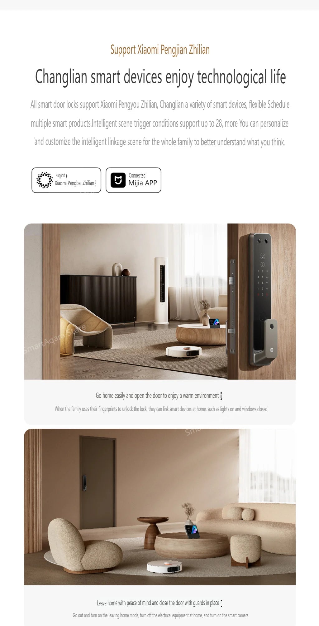 Fechadura inteligente automática Xiaomi G500 2025, reconhecimento facial 3D com impressão digital olho de gato, desbloqueio por senha Bluetooth, aplicativo Mi Home