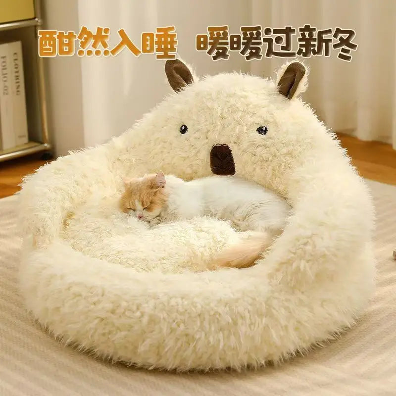 New Alpaca Cat Nest Winter Warmth Dog Nest Thickened Four Seasons Universal Pet Supplies
