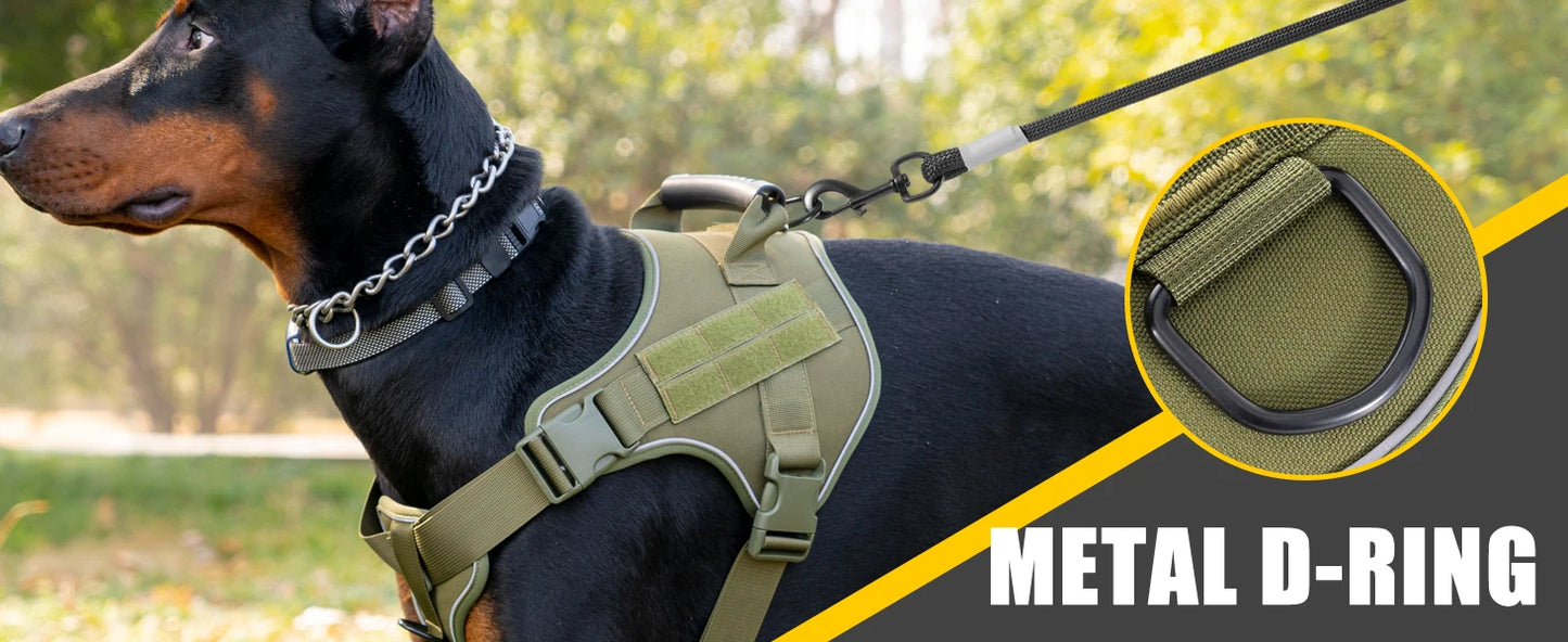 Arnês tático para cães, colete de treinamento para animais de estimação, Doberman Pinscher, arnês para cães de pequeno, médio e grande porte, à prova de explosão