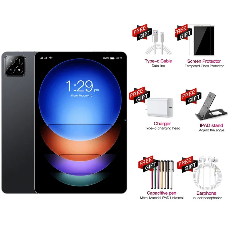 2025 novo original pad 7s pro tablet pc10.1 snapdragon 8 gen2 android14 pulgadas mi tab 22gb + 2tb duplo sim 5g wifi gps tabletas