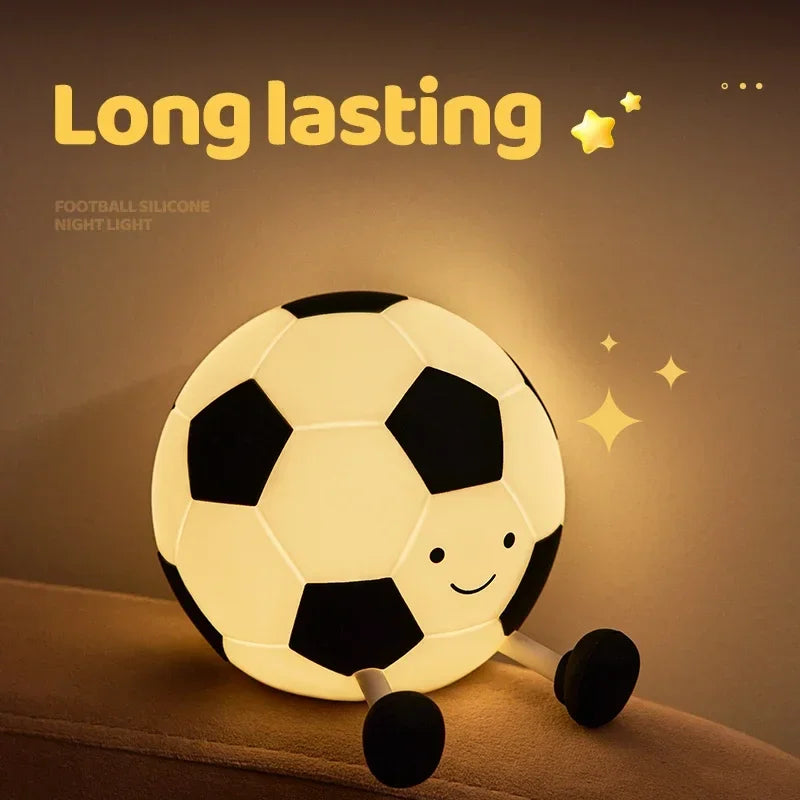 Luz noturna de silicone macio - USB recarregável, controle de toque, lâmpada de cabeceira regulável em 3 níveis para berçário, crianças, bebês e decoração de presentes