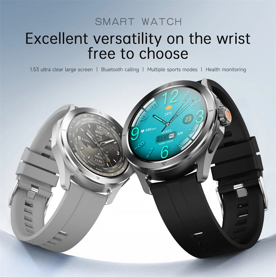 Novo 2025 para Xiaomi S4 Ultra Smart Watch Masculino AMOLED Esporte ao Ar Livre NFC GPS Rastreador de Frequência Cardíaca À Prova D'água Bluetooth Chamada Smartwatch