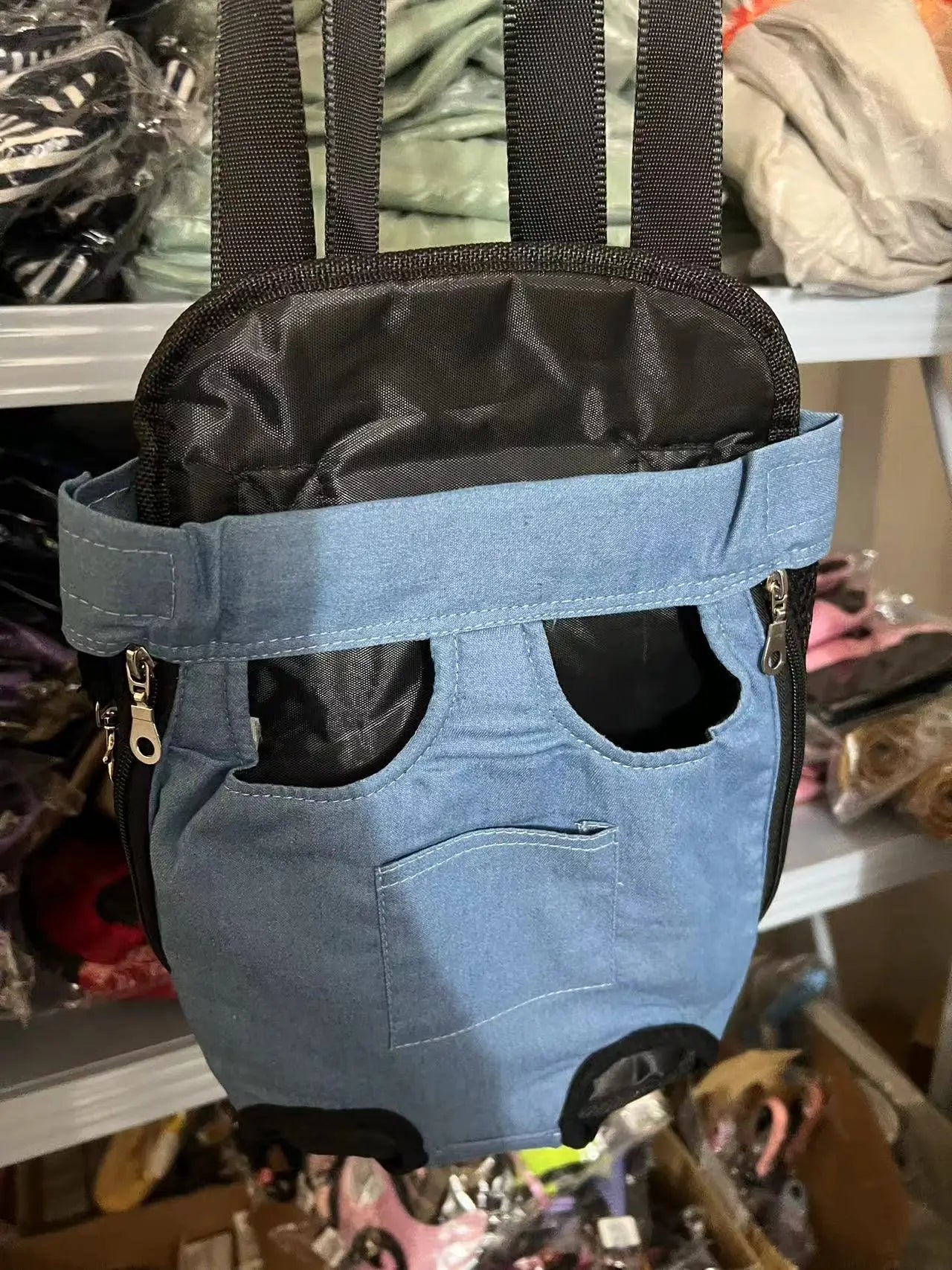 Bolsa de transporte ajustável para gatos, mochila de ombro duplo para animais de estimação, bolsa portátil para viagens ao ar livre, acampamento, caminhada, bolsa para gatos e cachorros