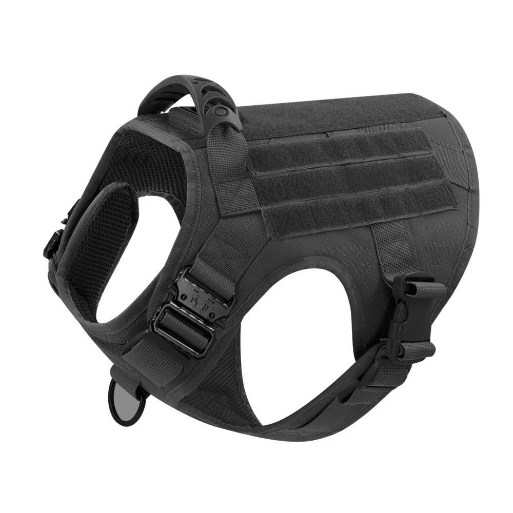 Conjunto de peitoral e guia para cães grandes, colete de treinamento para pastor alemão malinois, colete e coleira para cães de médio e grande porte