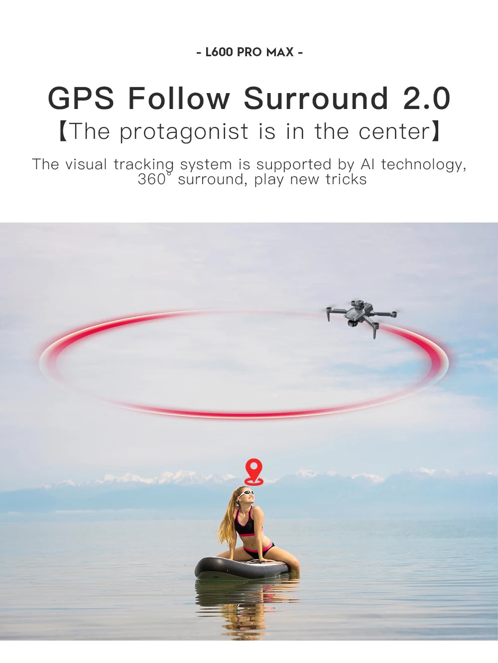 2025 Novo L600 PRO MAX GPS Drone 5KM 4K Profissional HD Câmera Dupla Gimbal de 3 Eixos 360 Evitação de Obstáculos Quadricóptero Sem Escovas Brinquedo