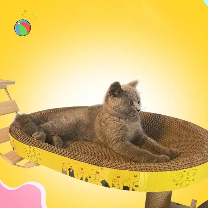 2025 Novo Arranhador para Gatos em Forma de Ninho de Árvore para Afiar Raspador