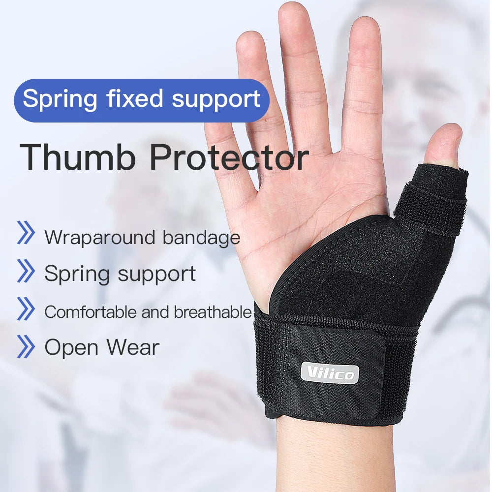 Faixa elástica de proteção da bainha do tendão com elasticidade ajustável para auxiliar na recuperação do polegar após lesão. Protetor de pulso.