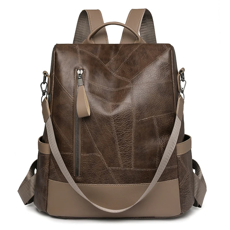 Mochila feminina da moda, bolsa de ombro, bolsa de viagem multifuncional, bolsa de mão, bolsa de mão, adequada para diferentes cenários