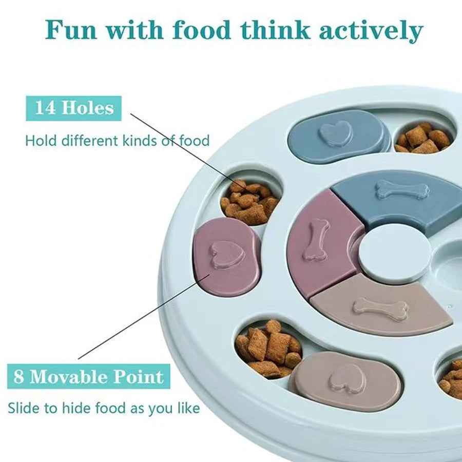 Brinquedos para animais de estimação, gatos e cães, alívio do tédio, pratos de alimentação, tigelas de comida lenta, treinamento cerebral interativo, equipamentos de alimentação