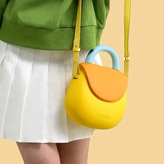 Bolsa de ombro transversal impermeável e espaçosa para mulheres, resistente a arranhões, leve, 4 cores da moda, bolsa esportiva de EVA