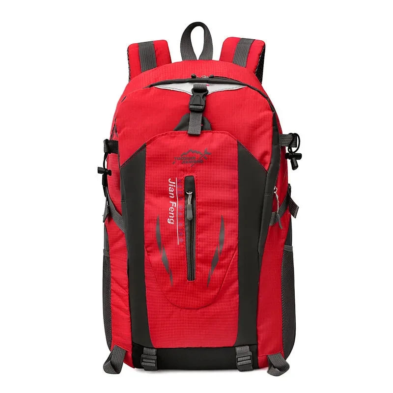 Mochila de caminhada de grande capacidade à prova d'água para áreas externas de 40L, mochila de acampamento, mochila de viagem, bolsas de nylon, bolsa de viagem para caminhadas