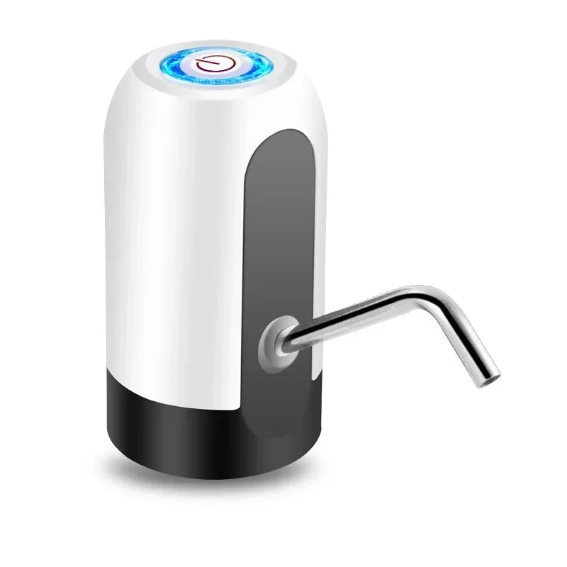 Bomba de água recarregável USB para garrafa de água de 5 galões, dispensador de água elétrico portátil para acampamento, reutilizável