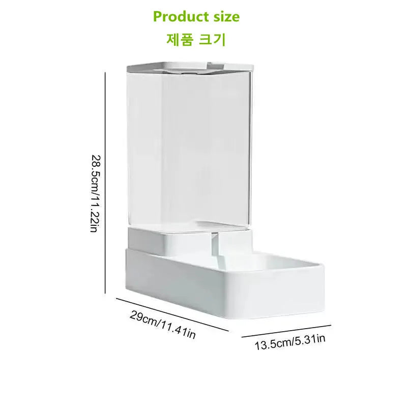Pet acessories Dog Automatic Feeder Transparent Automatic Gravity Cat Water Bowl High Capacity Food Storage  Container Cat And Dog Accessories