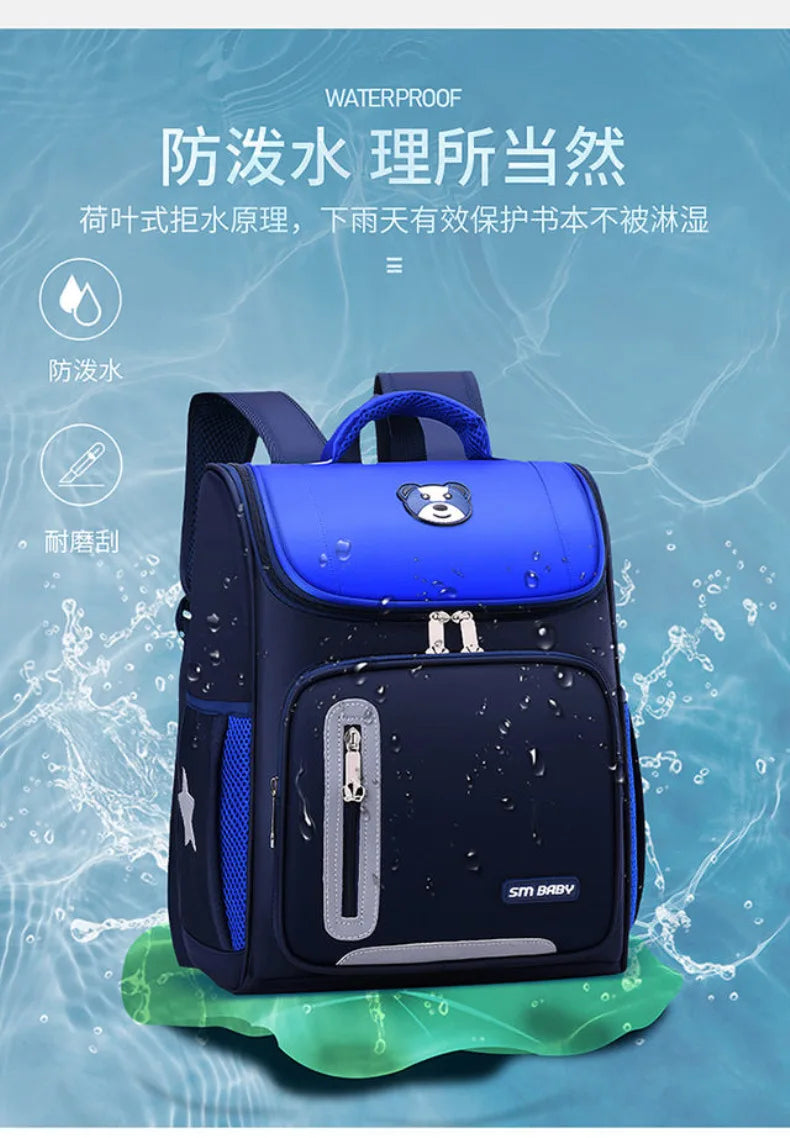 Mochilas escolares simples para estudantes, primárias, meninos, 1ª à 6ª série, proteção para coluna, redução de peso, mochila escolar para meninas, mochila unissex