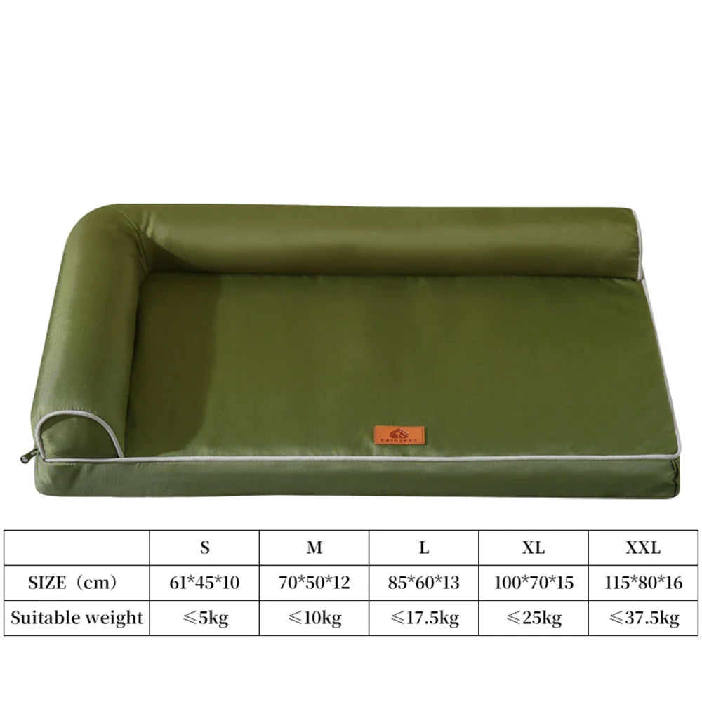 Dog Beds for Large Dogs,Waterproof Dog Bed,Big Pet Bed with Washable Removable Waterproof Pillow Cover and Anti-Slip Bottom