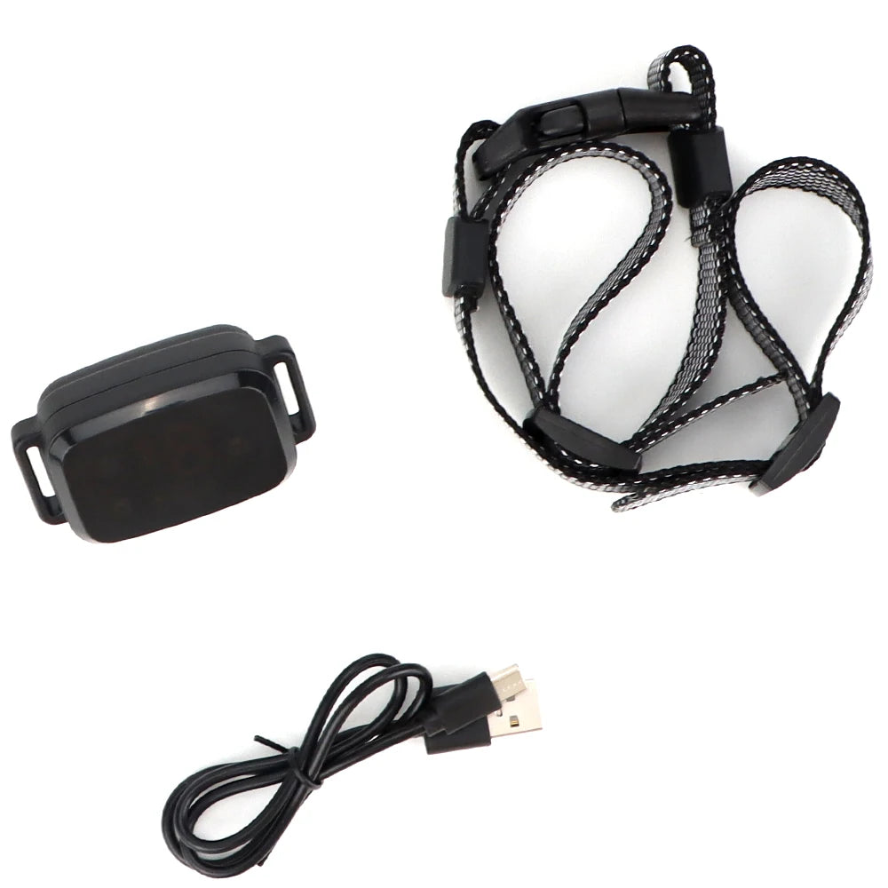 Coleira elétrica para treinamento de cães, antilatidos, à prova d'água, recarregável, controle remoto para animais de estimação, para todos os tamanhos, choque, vibração, som