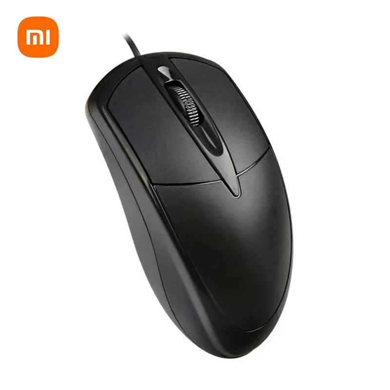 Mouse com fio Xiaomi Classic com design ergonômico e interface USB fotoelétrica de 1000 DPI, mouse para computador com fio para escritório, escola e casa