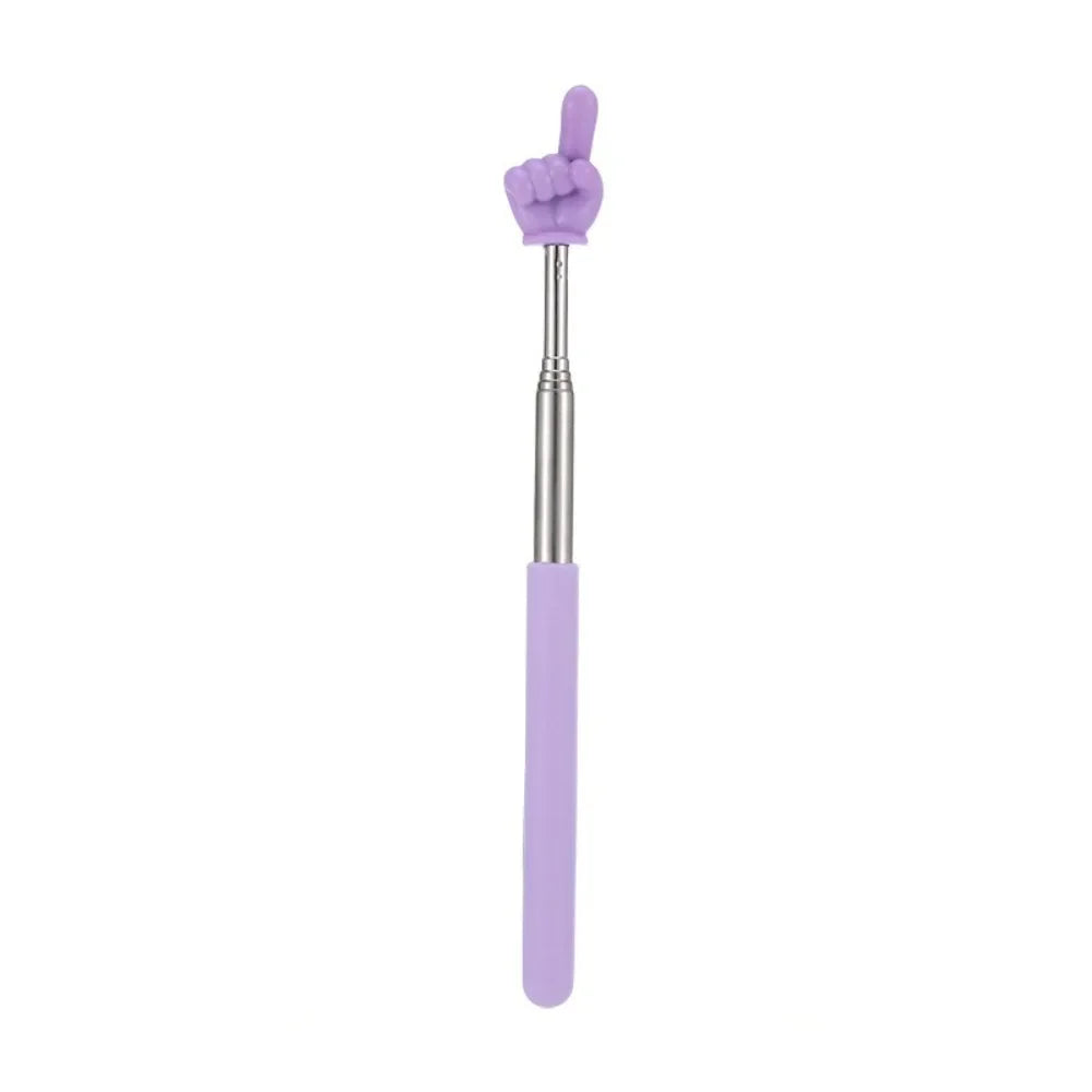 1 peça de aço inoxidável ferramentas de ensino design de dedo ponteiro de quadro branco bastão de ensino bastões de leitura de dedo apresentador portátil