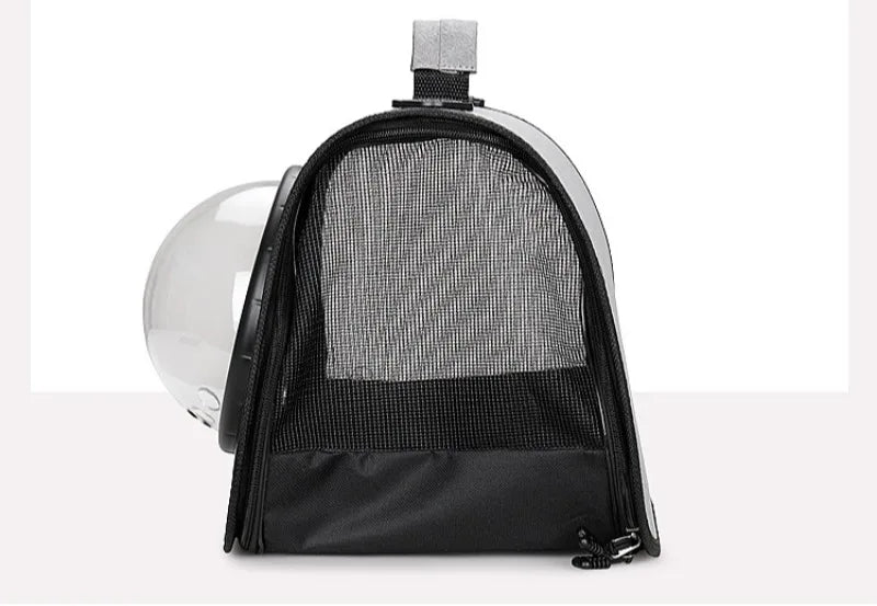 Mochila portátil para animais de estimação para viagens ao ar livre, mochila dobrável transparente para gatos, adequada para cães e gatos, bolsa respirável para viagens