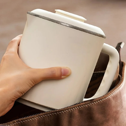 Chaleira dobrável para viagem, pequena chaleira dobrável portátil para áreas externas, aço inoxidável 304, chaleira elétrica