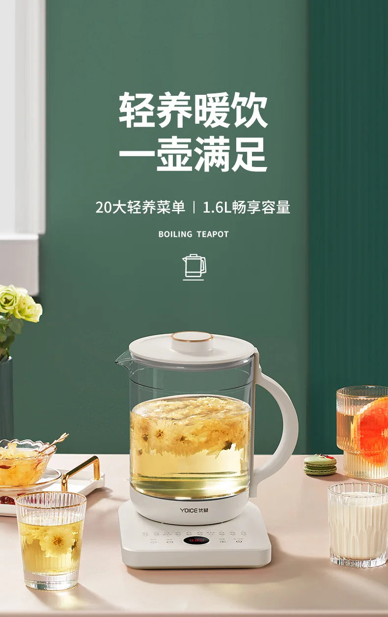 1L Multifuncional Máquina de Chá de Ervas Chaleira Elétrica Home Stewing Cooking Flower Medicine Pot Fervente Atacado