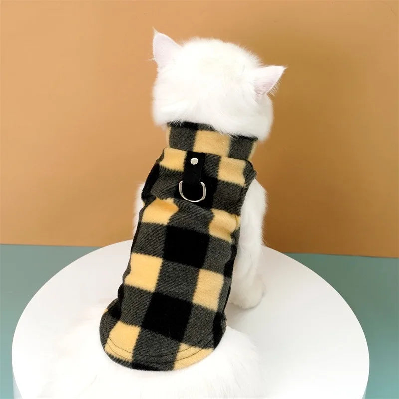 Roupas de lã macia para cães pequenos, filhotes, gatos, coletes, roupas para chihuahua, jaqueta de buldogue francês, casacos pug, atacado