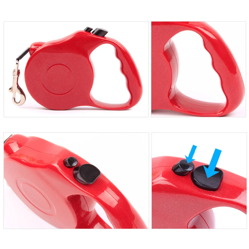 3M Retractable Dog Leash Telescopic Traction Belt Automatic Walking Leads for Small Medium Pets Comfortable One Finger Lock