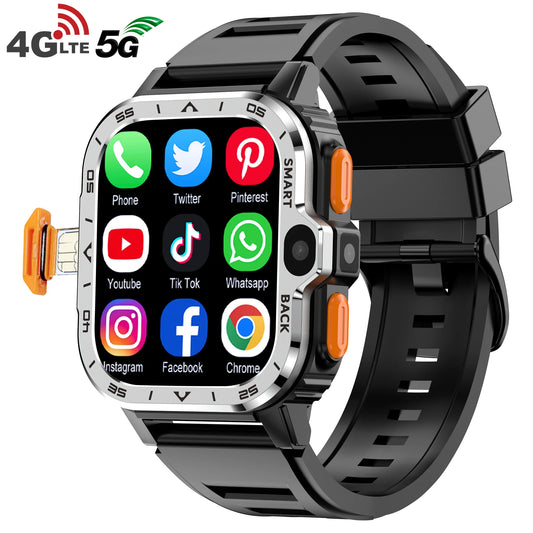 Relógio inteligente Android Valdus PGD masculino GPS 16G/64G ROM Armazenamento HD Câmera dupla NFC 2G 4G Cartão SIM Wi-Fi Sem fio Acesso rápido à Internet