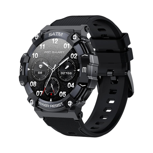 Relógio inteligente esportivo de fitness redondo masculino de 1,39 polegadas com Bluetooth para chamadas e voz com IA IP68 à prova d'água
